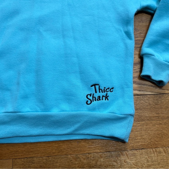Like New LankyBox Thicc Shark Hooded Sweatshirt (Youth Medium) - Picture 6 of 8
